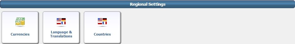 Admin Regional Settings