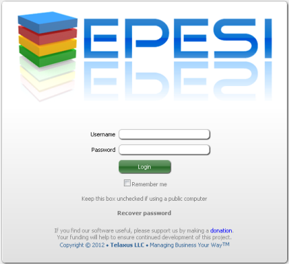Login Screenshot