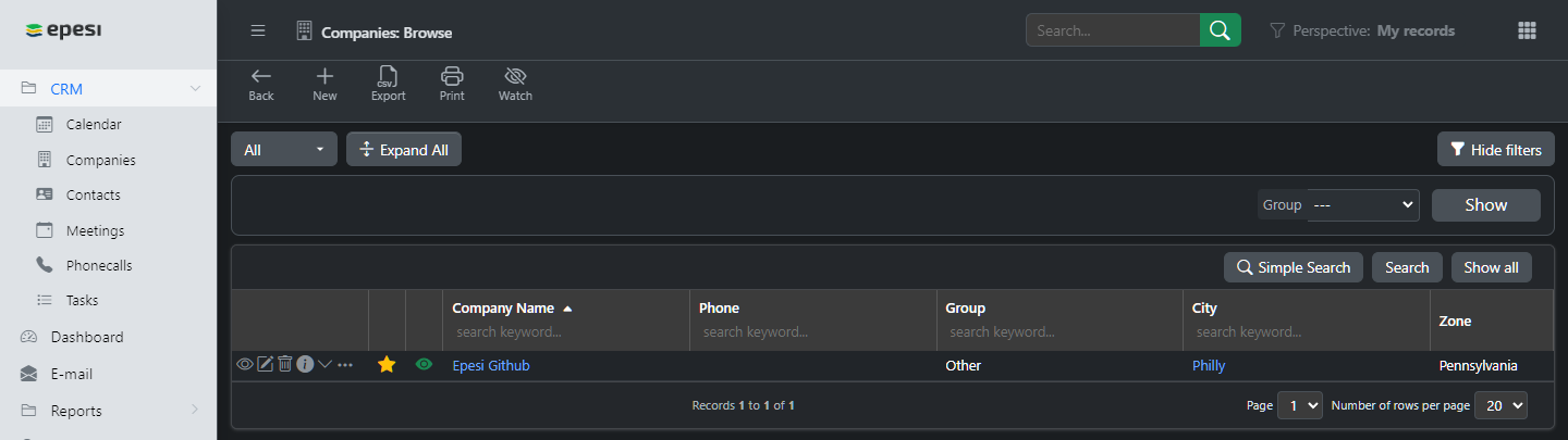 RB Advanced Search