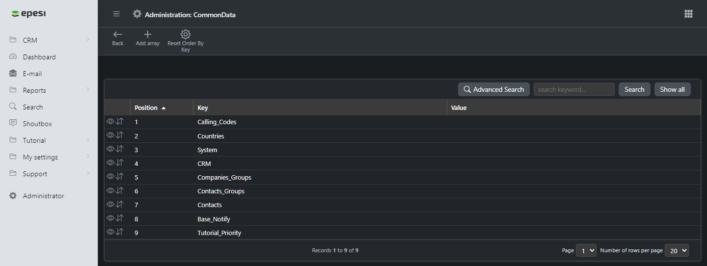 Common Data Add Array