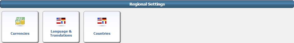 Admin Regional Settings