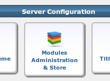 Modules Administration Store