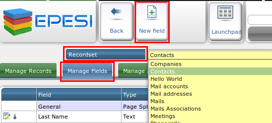 Common Data Manage Fields