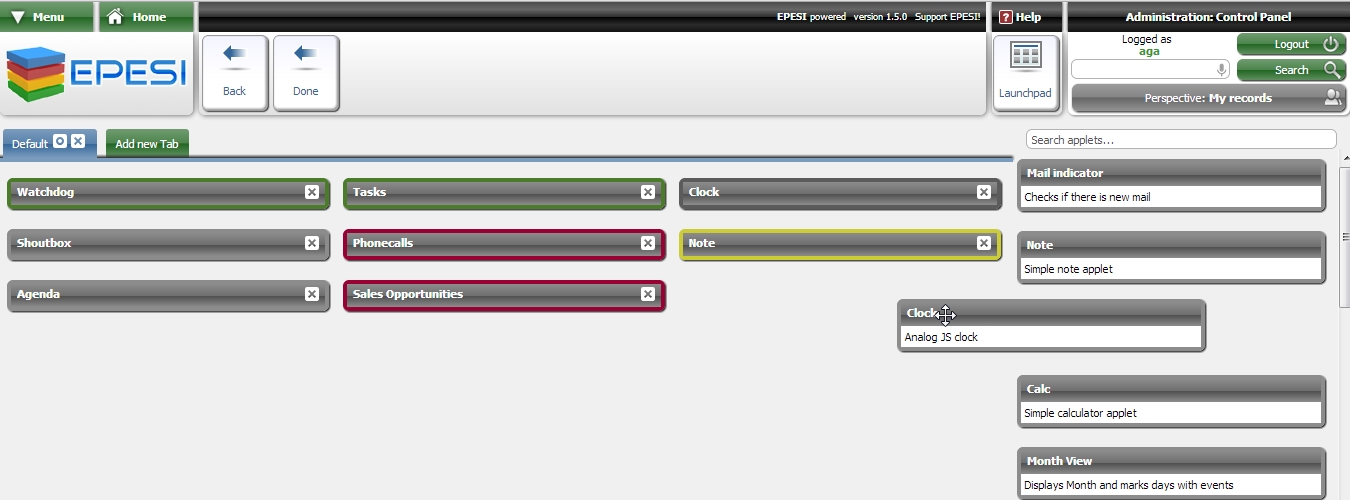 Dashboard Config 2